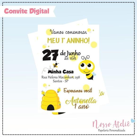 Convite Digital - Abelha
