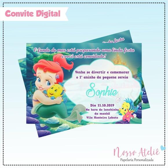 Convite Digital - Ariel