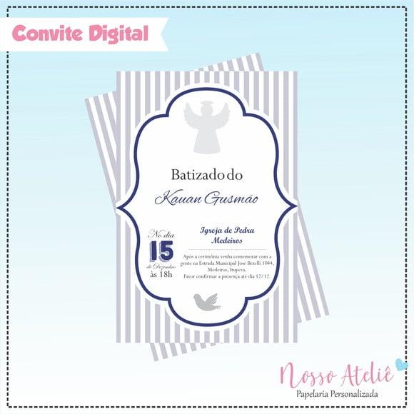 Convite Digital - Batizado