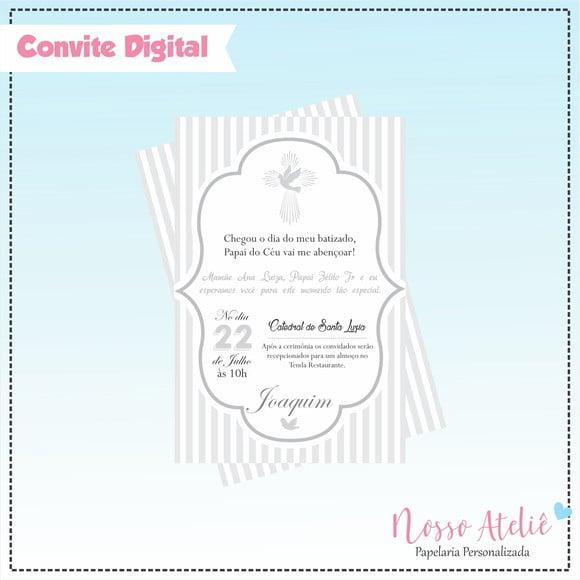 Convite Digital - Batizado