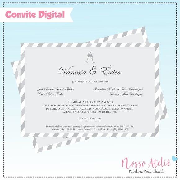 Convite Digital - Casamento