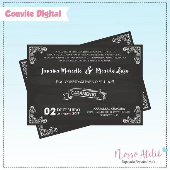 Convite Digital - Casamento