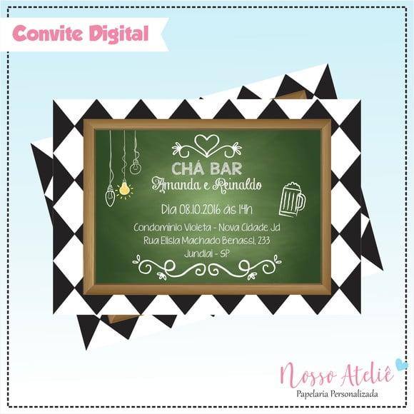 Convite Digital - Chá Bar