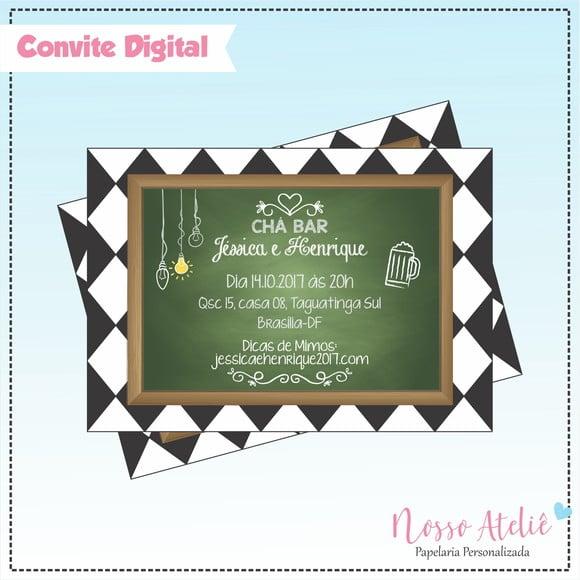 Convite Digital - Chá Bar