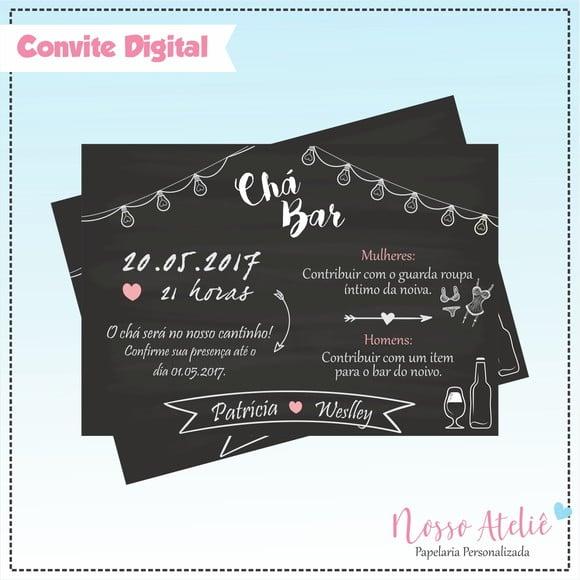 Convite Digital - Chá Bar e Lingerie