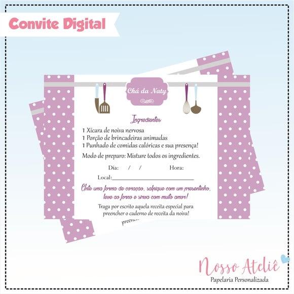 Convite Digital - Chá de Panela
