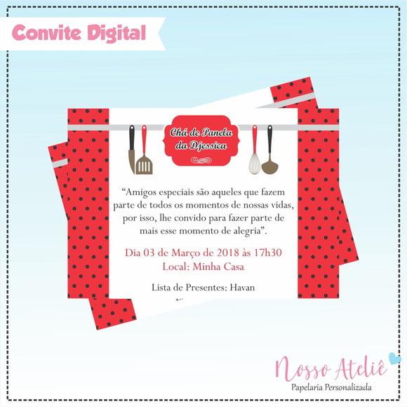 Convite Digital - Chá de Panela