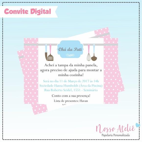 Convite Digital - Chá de Panela