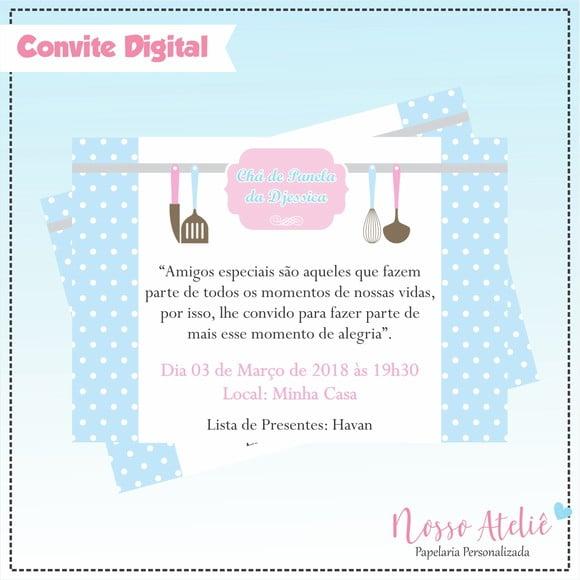 Convite Digital - Chá de Panela