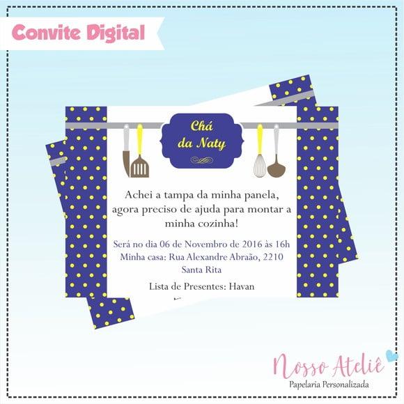 Convite Digital - Chá de Panela