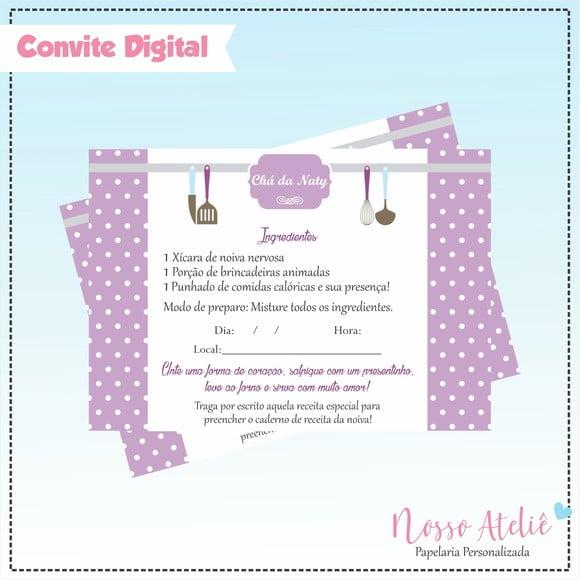 Convite Digital - Chá de Panela