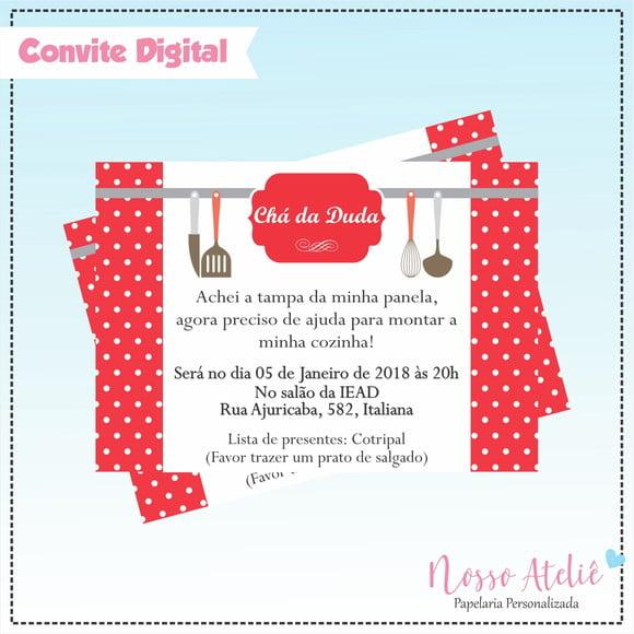Convite Digital - Chá de Panela