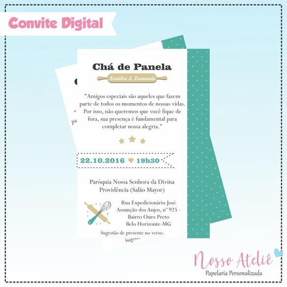 Convite Digital - Chá de Panela