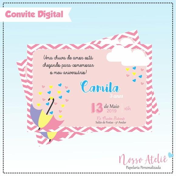 Convite Digital - Chuva de Amor