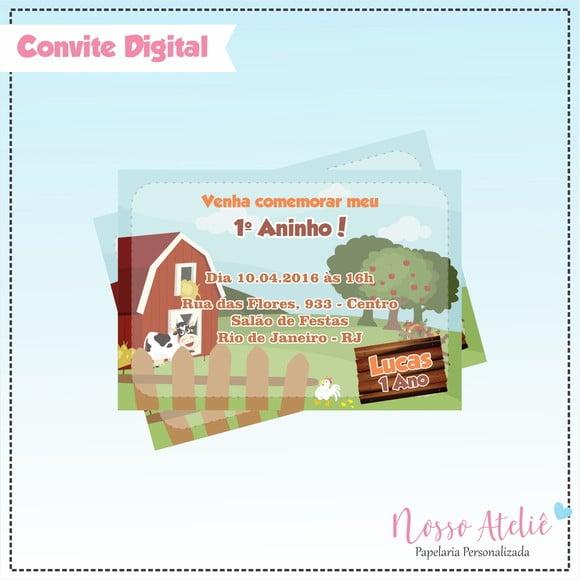 Convite Digital - Fazendinha