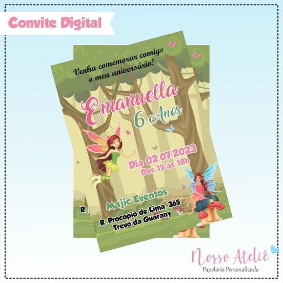 Convite Digital - Fada