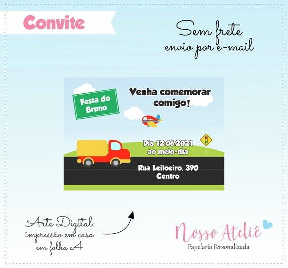 Convite Digital - Meios de Transporte