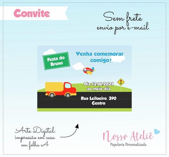 Convite Digital - Meios de Transporte
