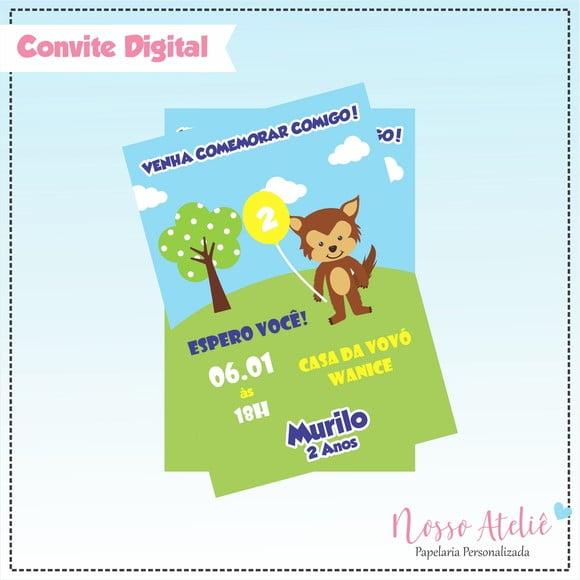 Convite Digital - Lobo Bom