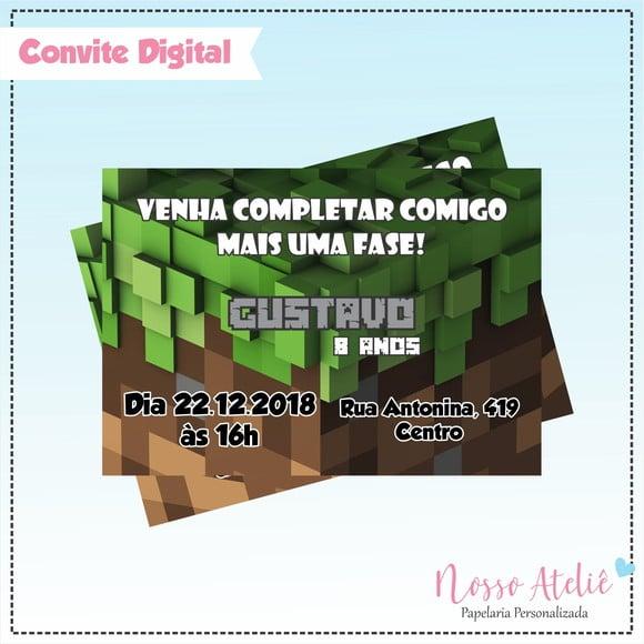 Convite Digital - Vídeo Game