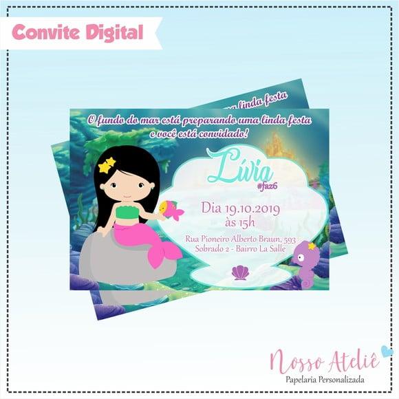 Convite Digital - Sereia