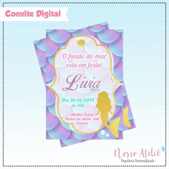 Convite Digital - Sereia