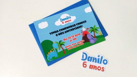 Convite Dinossauro