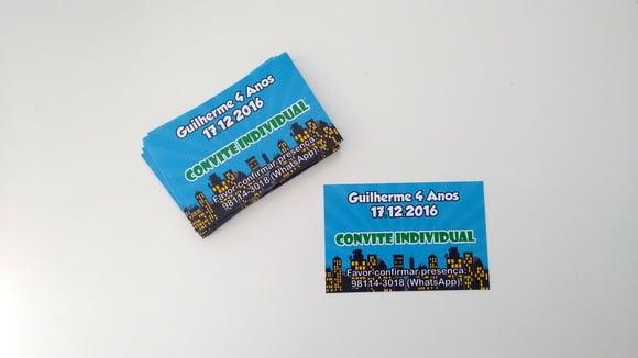 Convite Individual - Heróis