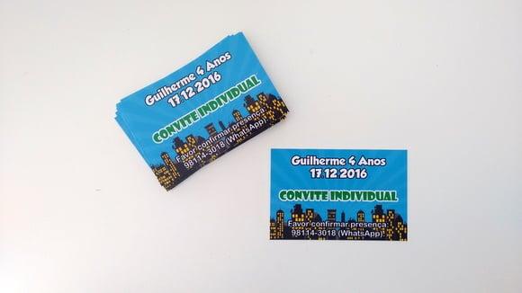 Convite Individual - Heróis