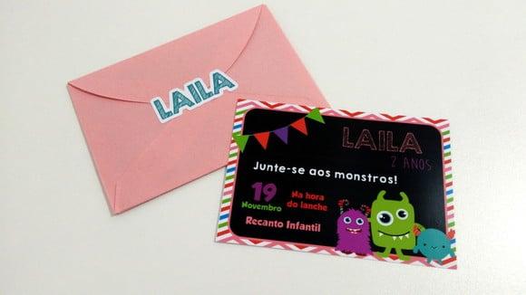 Convite Monstrinhos