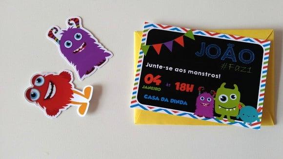 Convite Monstrinhos