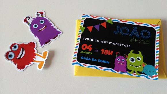 Convite Monstrinhos