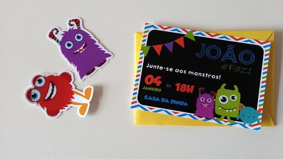 Convite Monstrinhos