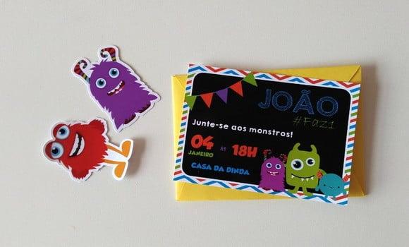 Convite Monstrinhos