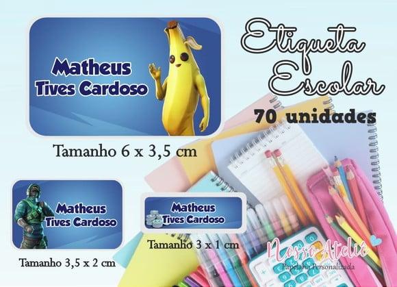 Etiqueta Escolar