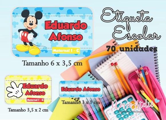 Etiqueta Escolar