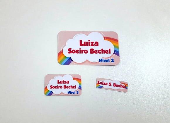 Etiqueta Escolar - Arco-iris
