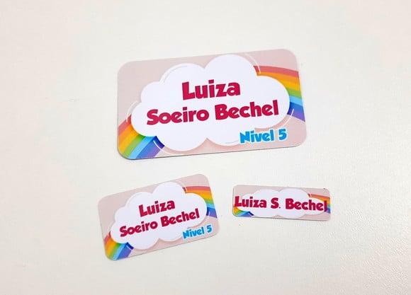 Etiqueta Escolar - Arco-iris