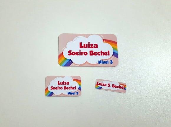 Etiqueta Escolar - Arco-iris