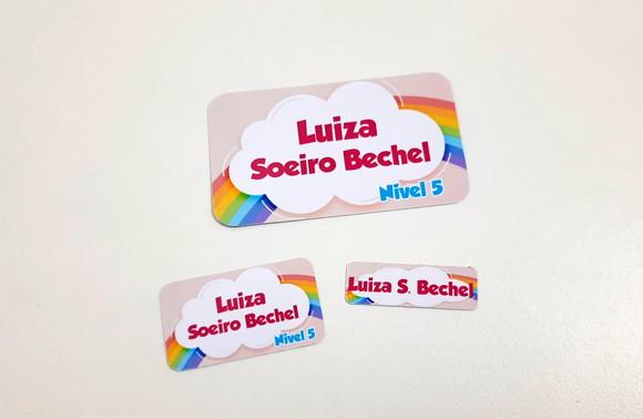 Etiqueta Escolar - Arco-iris