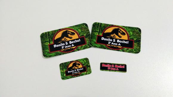 Etiqueta Escolar - Dinossauro