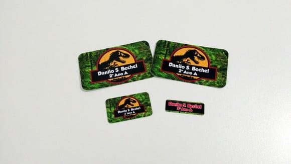 Etiqueta Escolar - Dinossauro