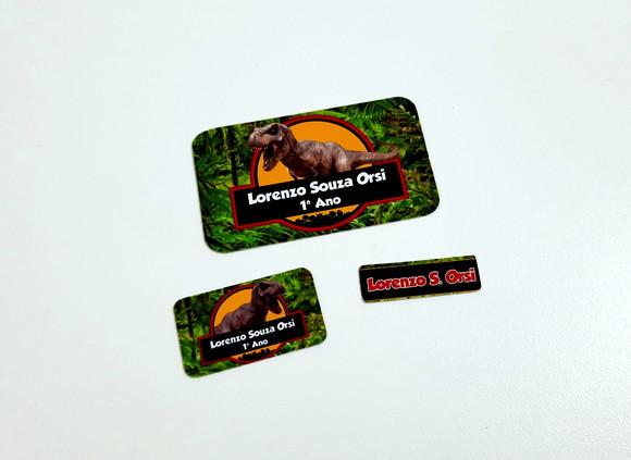 Etiqueta Escolar - Dinossauro