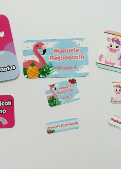 Etiqueta Escolar - Flamingo