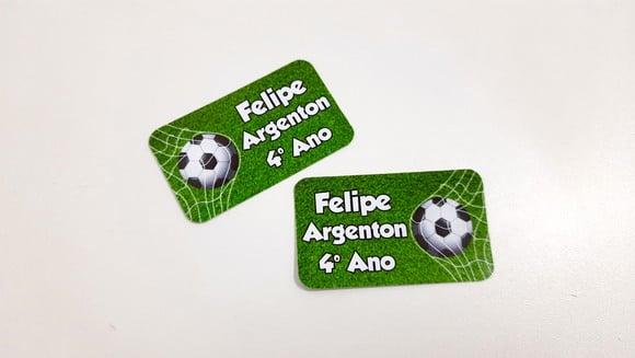 Etiqueta Escolar - Futebol