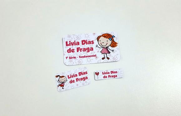 Etiqueta Escolar - Menina