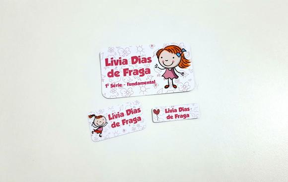 Etiqueta Escolar - Menina