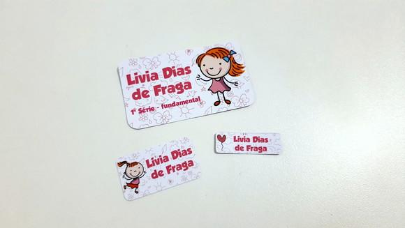 Etiqueta Escolar - Menina