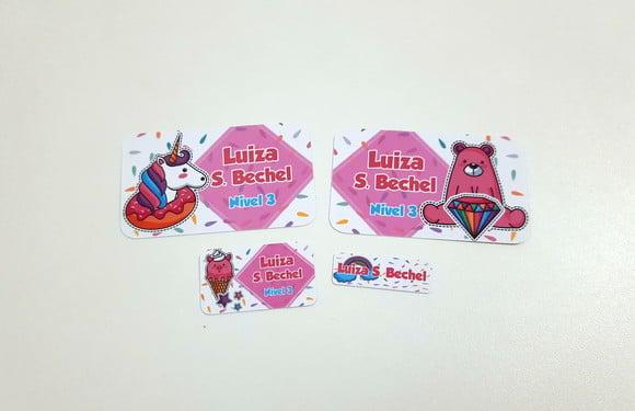 Etiqueta Escolar - Unicórnio Cute