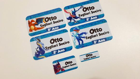 Etiqueta Escolar Pokemon